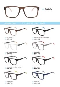 TR90 plastic eyeglasses frame FI02-04