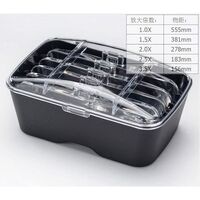 Binocular magnifier with backlight, magnifying glass with head mount 9892B2-XX, magnification: 1X, 1,5X, 2X, 2,5X, 3,5X