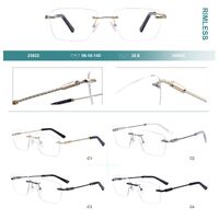 Rimless metal frames for glasses Big City 25622