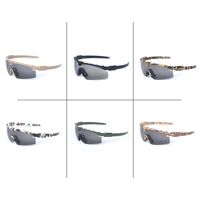 Очки защитные противоударные тактические +3 насадки 军迷6色3.0套装