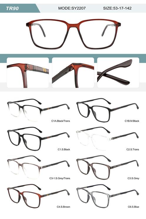 Plastic TR90 frame for men with spring hinges SY2207-DA