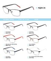 Металлическая оправа с дужками из материала TR-90 HQ06-26