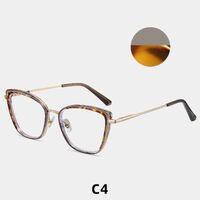 Combined frame (metal + TR90) or glasses with blue light protection, with spring hinges FA87260