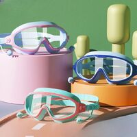 Swimming waterproof anti-fog goggles for kids (3-14 years), with earplugs and box, CF030-YU