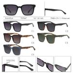 Polarized TR90+CP plastic sunglasses with spring hinges Rianova R7047