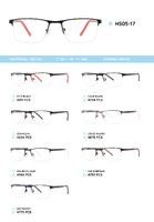 Металлическая оправа полуободковая с дужками из пластика TR-90 HS05-17