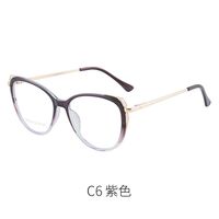 Combined frame (metal + TR90) or glasses with blue light protection, with spring hinges FA87145