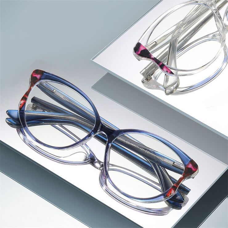 TR90 plastic frame or glasses with blue light protection, with spring hinges FA23002