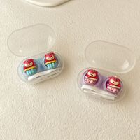 Мини-набор для мягких контактных линз PP-X69底坐玫红熊