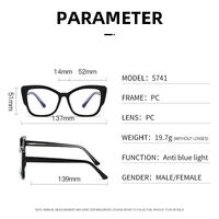 Plastic frame with anti-blue light protection lenses, with spring hinges Elit 5741-EL