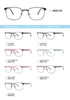 Металлическая оправа с дужками из пластика TR-90 HS02-04