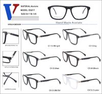 Plastic acetate frame with spring hinges D5017-DA