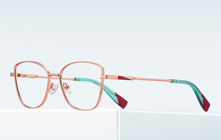 Metal blue blocker frames for glasses 3042