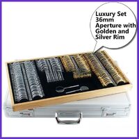 266 metal rim ophthalmic trial lens set in an aluminum case MT266-A8