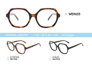 Plastic acetate eyeglasses frame WD1633