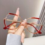 Очки комбинированные (пластик+металл) женские с защитой от синего света 7196-PN