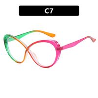 Plastic glasses with blue light protection for women 8009-PN