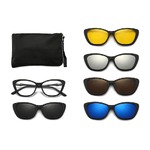 El Dorado frames with polarized sunshades set (clip-on) on magnet 2345T (5 pieces) 