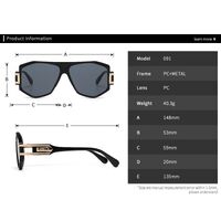 Пластиковые + металл солнцезащитные очки-авиаторы LH091-EL