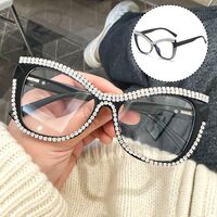 Reading PC plastic glasses with Blue Ray Cut protection, spring hinges and rhinestones for women KY239镶钻款, diopters from 0.00 to +4.00