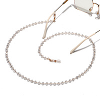 Glasses chain with hollow big hearts GL1196