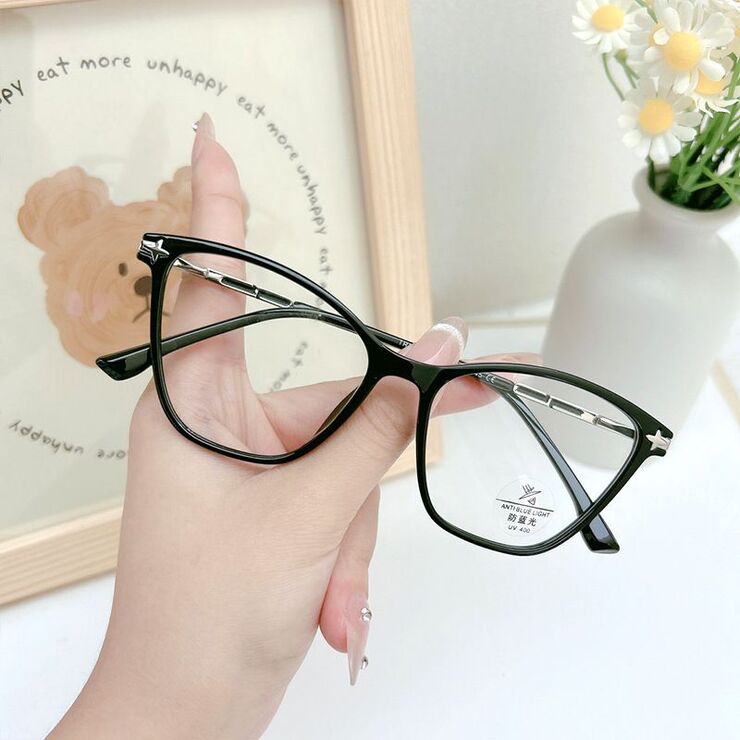 Combined frame (metal + TR90) with Blue Ray Cut protection lenses MAMO TR8203