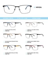 Металлическая оправа с дужками из материала TR-90 со встроенным флексом MR1016