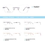 Оправа металлическая безободковая титановая TW3017