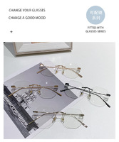 Metal Blue Block glasses with blue light protection FENQI F6213