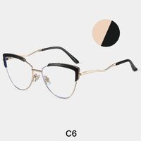 Combined frame (metal + TR90) or glasses with blue light protection, with spring hinges FA87277