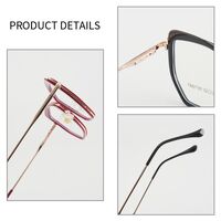 Combined frame (metal + TR90) or glasses with blue light protection, with spring hinges FA87180