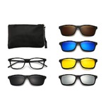 El Dorado frames with polarized sunshades set (clip-on) on magnet 2348 (5 pieces) 