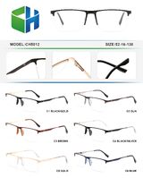Оправа металлическая полуободковая с мягким носоупором и флексом CH5012-DA