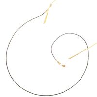 Металлическая нескользящая цепочка черного цвета, медная змейка 1,2 мм, для очков и масок GL273