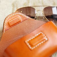 Футляр-чехол из натуральной кожи для очков BR5114