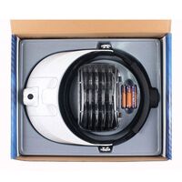 Binocular magnifier with backlight, magnifying glass with head mount 81001-G-XX, magnification: 1X, 1,5X, 2X, 2,5X, 3,5X