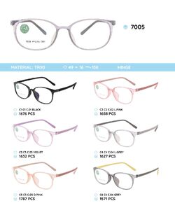 TR90 plastic eyeglasses frame for kids 7005TR