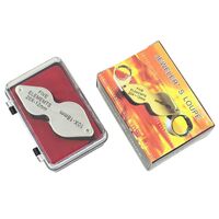 Лупа складная с двумя линзами 1154-双镜头-XX, диаметр: 18 мм, 12 мм. Увеличение: 10X, 20X