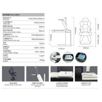 Рабочее место офтальмолога, комбинированный стол + кресло CS-700D, столешница 1120*470 мм