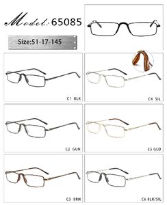 Metal frame with soft nose pad and spring hinges 65085-DA