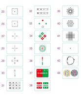 Portable auto chart projector 21.5'' with compartment for trial lens set