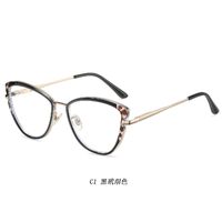 Combined frame (metal + TR90) or glasses with blue light protection, with spring hinges FA87249