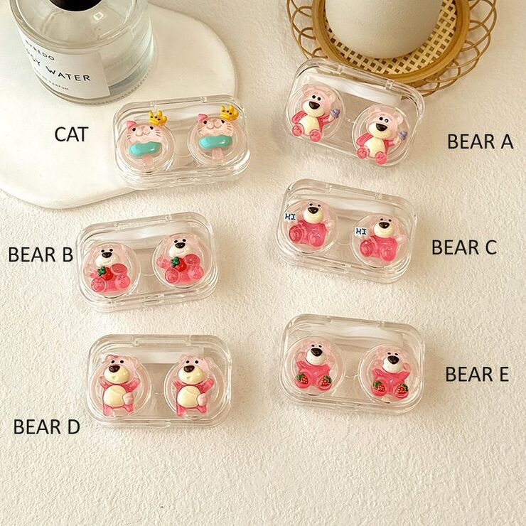 Мини-набор для мягких контактных линз W806-37透玫红熊