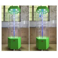 Стойка-витрина акриловая напольная вращающаяся для очков, оправ, футляров и аксессуаров 18004