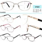 Eyeglasses for women with metal frames Vizzini V7001, dioptries from +1.00 to +5,00 (step 0,25); -1,00 to -8,00 (step 0,5)
