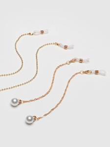 Glasses chain with pearls set of two-piece GM040