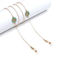 Металлическая нескользящая цепочка золотого цвета, c деревом жизни, для очков и масок GL1036