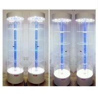 Стойка-витрина акриловая напольная вращающаяся для очков, оправ, футляров и аксессуаров 15005, размер 150 * 40 см