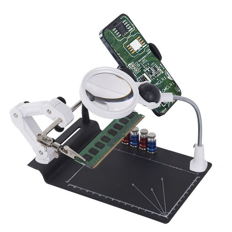 Tabletop multifunctional magnifying glass with backlight 7029-XX, magnification: 7X