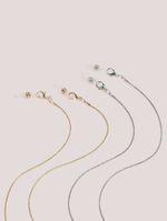 Fashion mixed color rice bead glasses chain with lace bows GM043